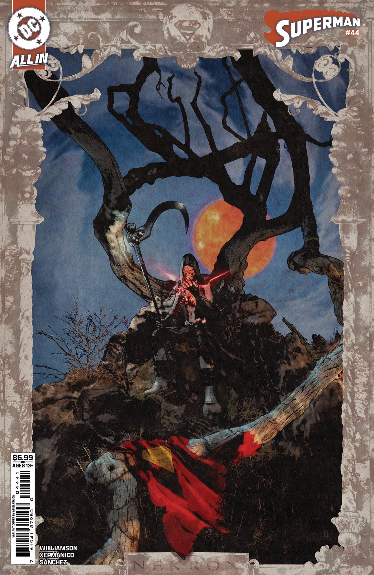SUPERMAN #44 CVR D ARIEL COLON CARD STOCK VAR