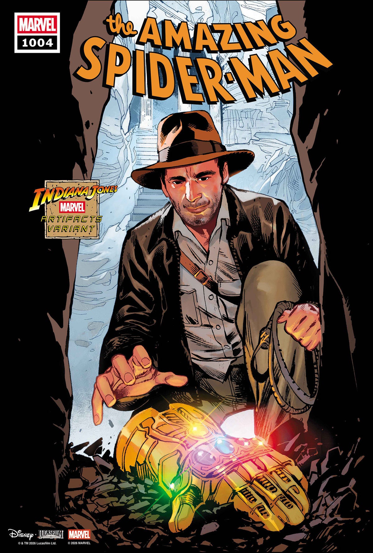 AMAZING SPIDER-MAN #1004 SARA PICHELLI INDIANA JONES MARVEL ARTIFACT VAR CVR C