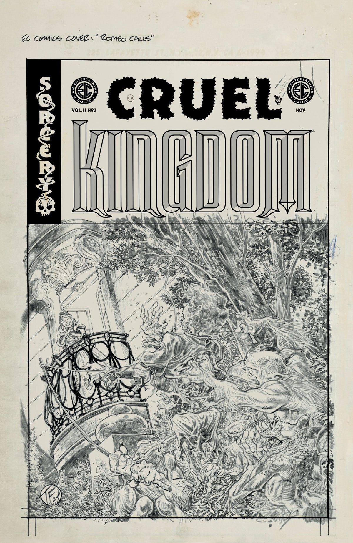 EC CRUEL KINGDOM 2 #3 COVER D TOM FOWLER BW ARTISTS EDITION 1:20 VAR CVR D 1:20 INCV