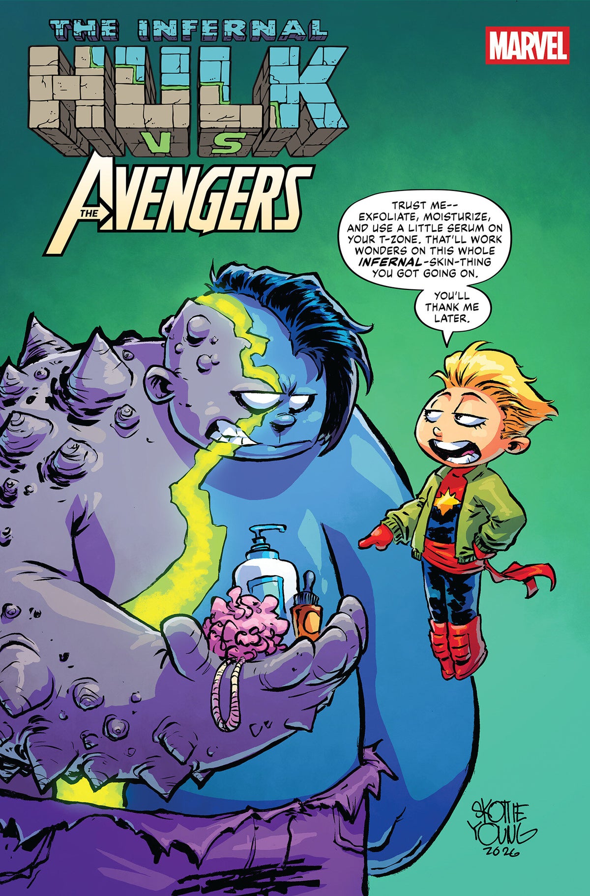 INFERNAL HULK VS AVENGERS #1 COVER B SKOTTIE YOUNG VAR CVR B