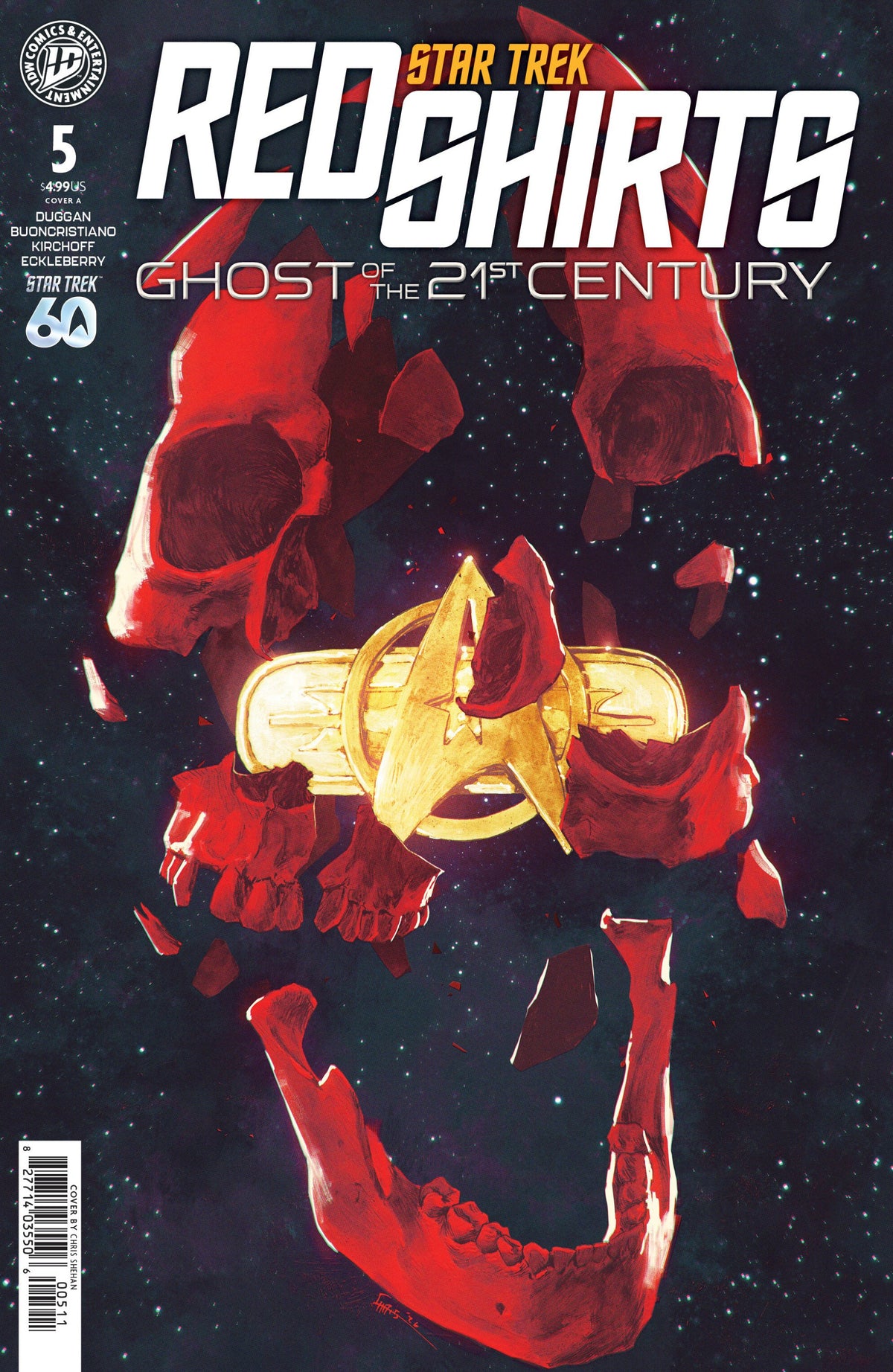 STAR TREK RED SHIRTS--GHOST OF THE 21ST CENTURY #5 COVER A SHEHAN CVR A