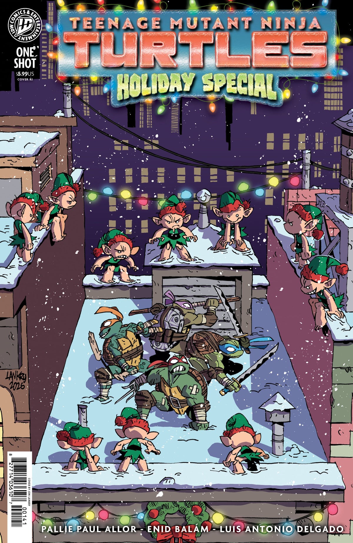 TEENAGE MUTANT NINJA TURTLES HOLIDAY SPECIAL VAR RI 10 LANKRY CVR D 1:10 INCV