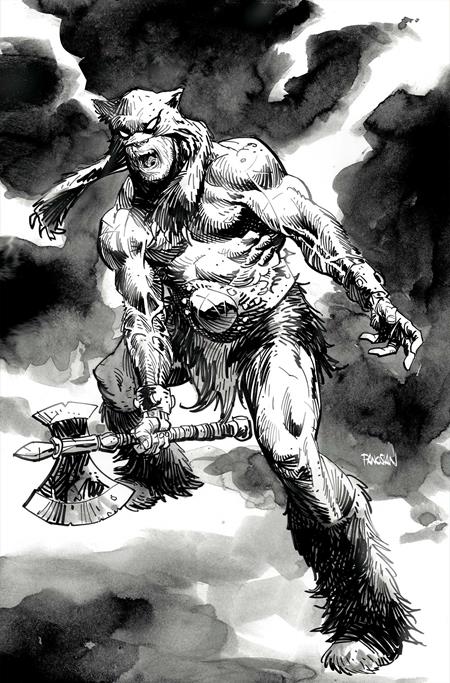 FIRE AND ICE DARKWOLF #5 CVR O INC 1:10 DAN PANOSIAN LINE ART VIRGIN VAR 1:10 INCV