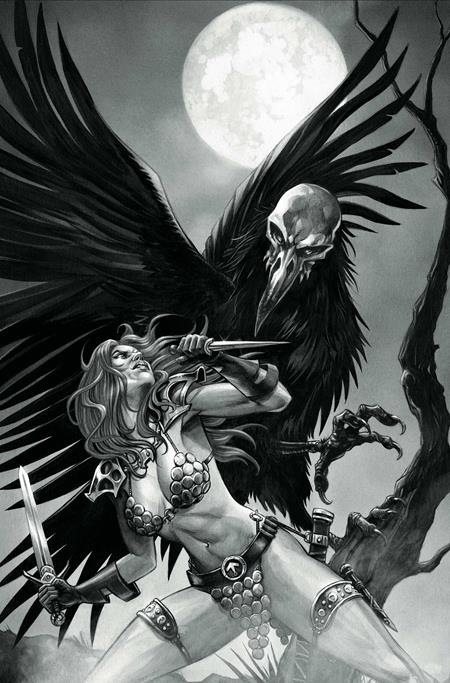 RED SONJA SHE DEVIL WITH A SWORD #7 CVR N INC 1:7 MIKE ROOTH BW VIRGIN VAR 1:7 INCV