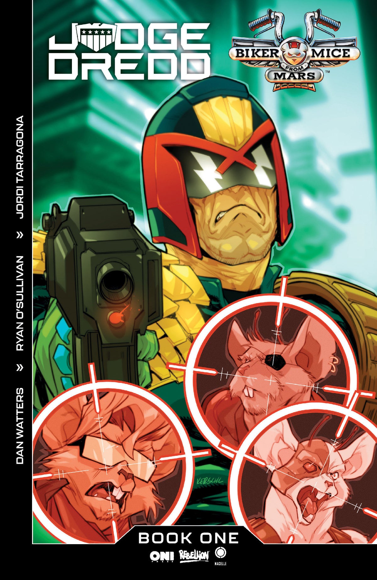 JUDGE DREDD BIKER MICE FROM MARS #1 COVER B KARL KERSCHL VAR CVR B