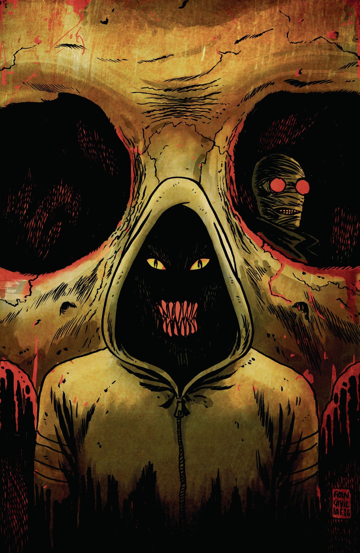 STUFF OF NIGHTMARES THE HOODIE #1 D GLOW IN THE DARK VAR FULL ART GLOW IN THE DARK FRANCAVILLA CVR D