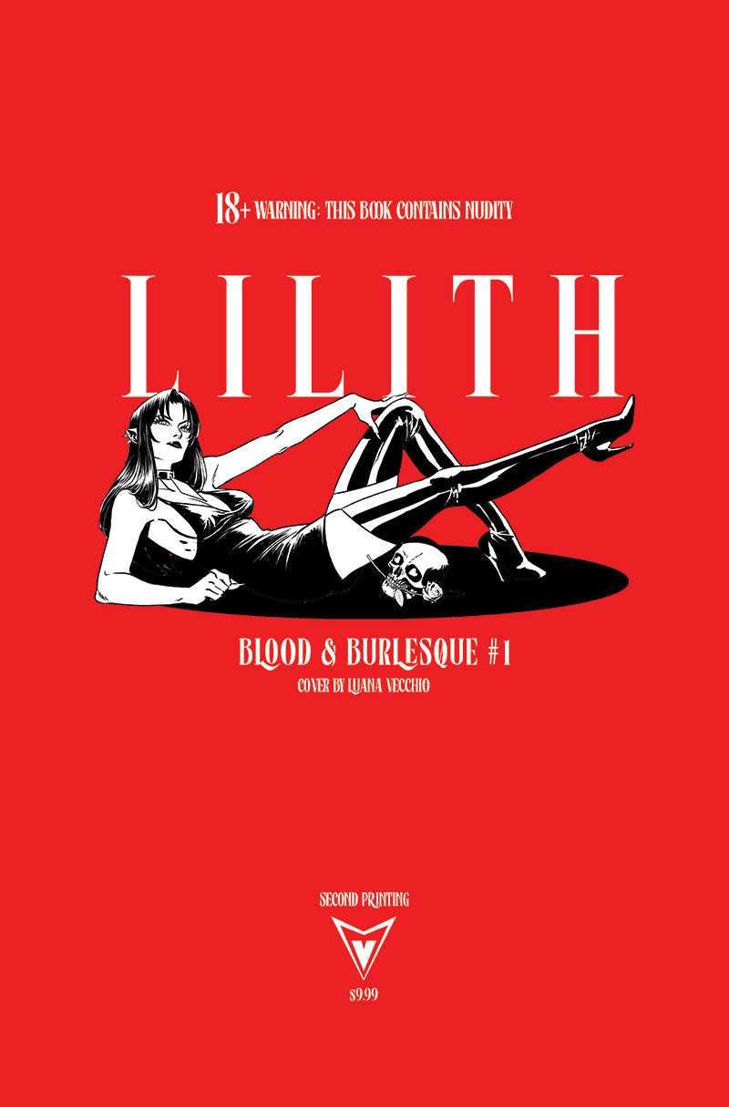 LILITH BLOOD AND BURLESQUE #1 2ND PTG CVR D LUANA VECCHIO NSFW BLACK BAG VAR OF 5