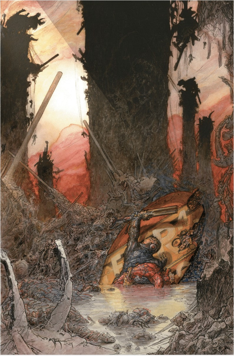 PLANET DEATH #2 2ND PTG CVR B INC 1:20 MICHAEL KALUTA VIRGIN VAR OF 4 1:20 INCV