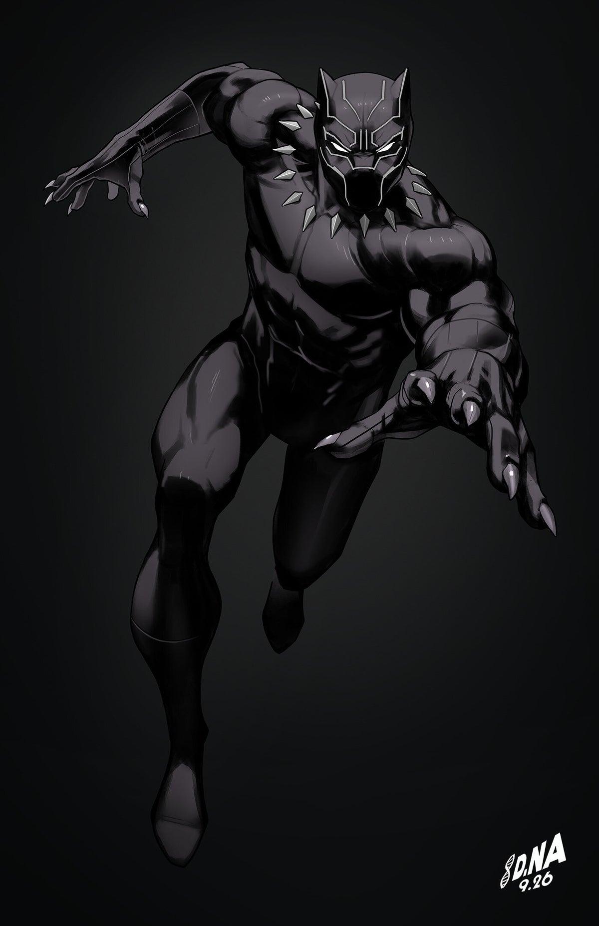 BLACK PANTHER NAMOR DOOMED #4 DAVID NAKAYAMA COLOR BLOCK BLACK VIRGIN 1:50 VAR 1:50 INCV