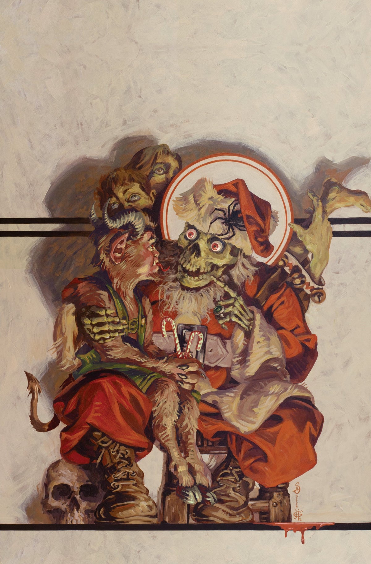 CHRISTMAS DARKNESS #1 F 1:20 NAUGHTY INCV FULL ART ANDRADE CVR F 1:20 INCV