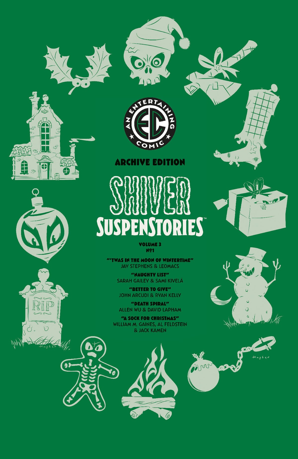 EC SHIVER SUSPENSTORIES 3 #1 COVER E RIAN HUGHES ARCHIVE EDITION 1:50 VAR CVR E 1:50 INCV