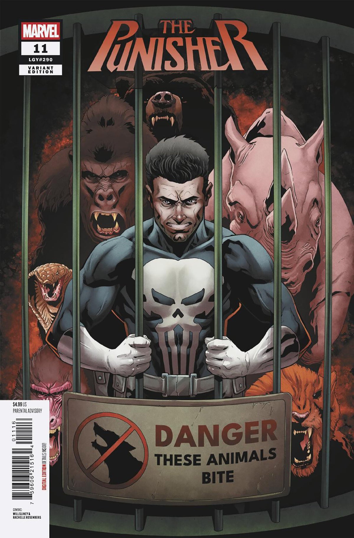 PUNISHER #11 COVER C WILL SLINEY 1:25 VAR 1:25 INCV