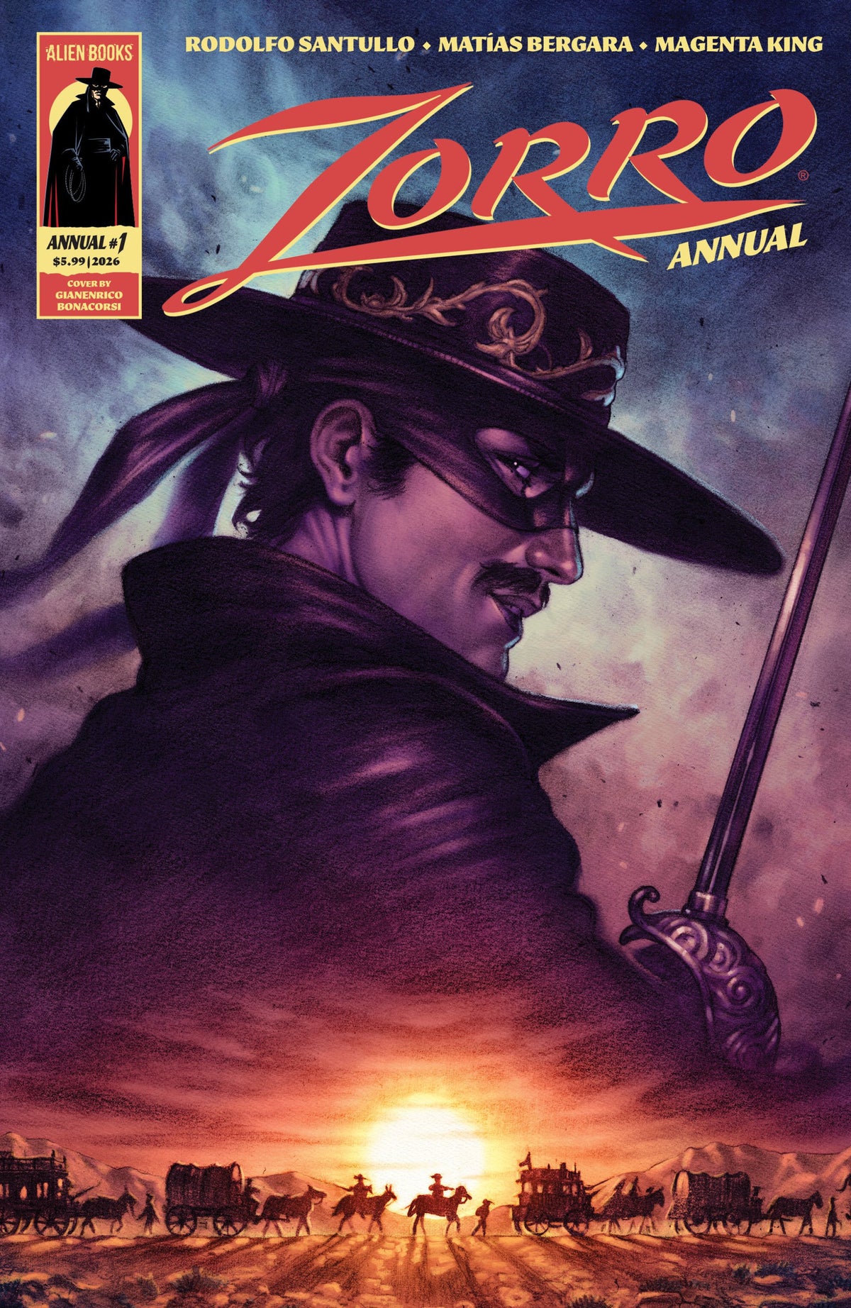 ZORRO ANNUAL #1 COVER A BONACORSI CVR A